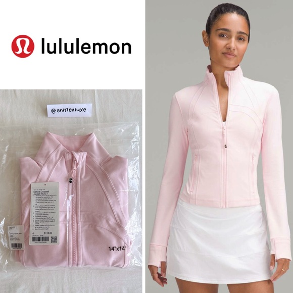 lululemon athletica Jackets & Blazers - 🚫 Sold - Lululemon Define Cropped Jacket *Nulu Strawberry Milkshake Size 4